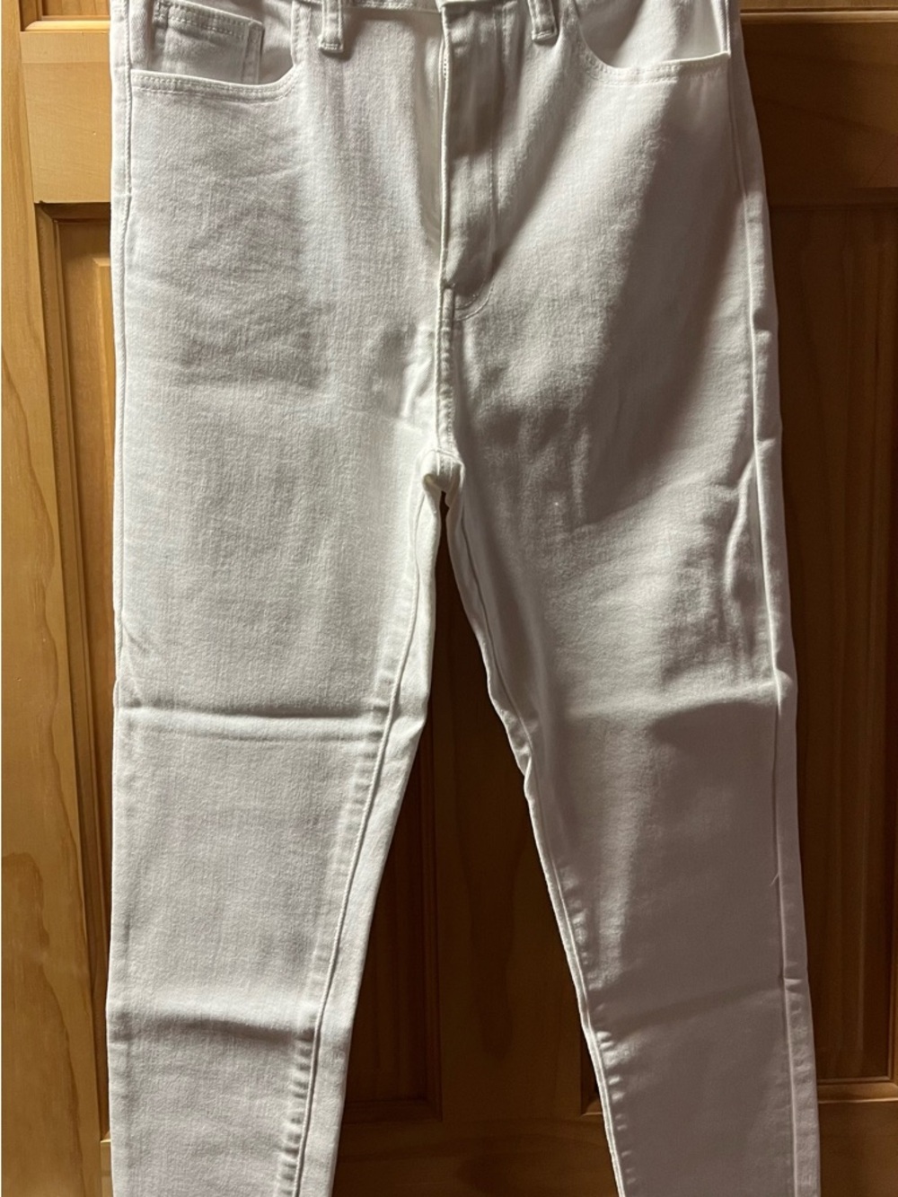 Just USA White Mid-Rise Skinny Jeans